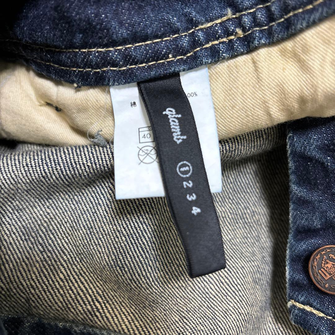 美品 glamb グラム アンプラグド デニム オーバーオール size1