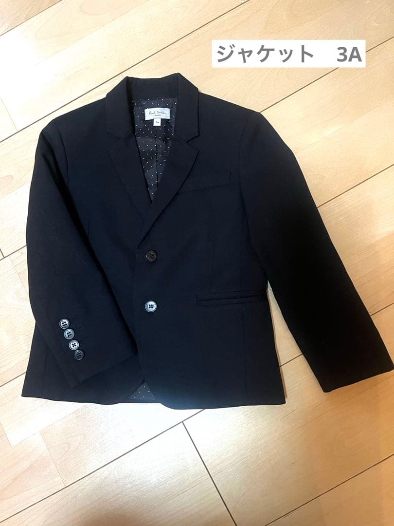 [美品]Paul Smith juniorフォーマルスーツ6点セット黒100