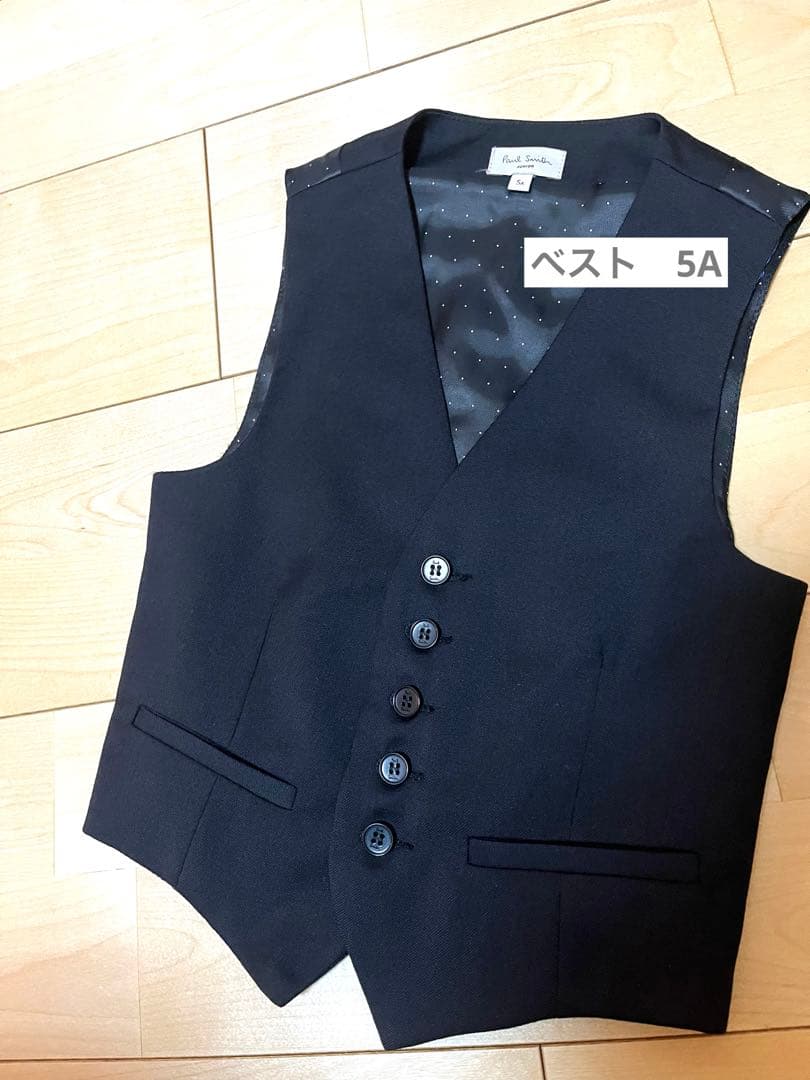[美品]Paul Smith juniorフォーマルスーツ6点セット黒100