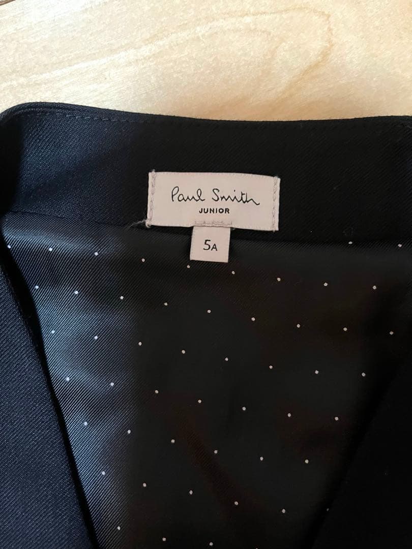 [美品]Paul Smith juniorフォーマルスーツ6点セット黒100