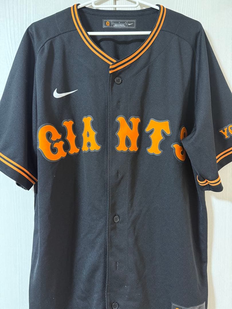 貴重☆ナイキ製ジャイアンツ20233rdブラックユニフォーム☆背番号無し★巨人