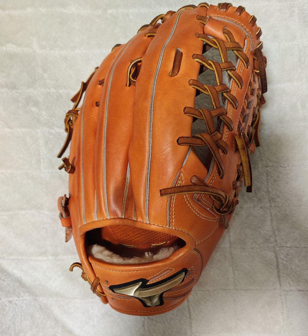 ミズノ 硬式グローブ オレンジ