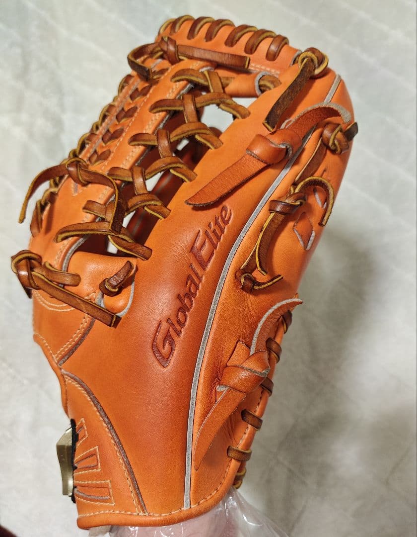 ミズノ 硬式グローブ オレンジ