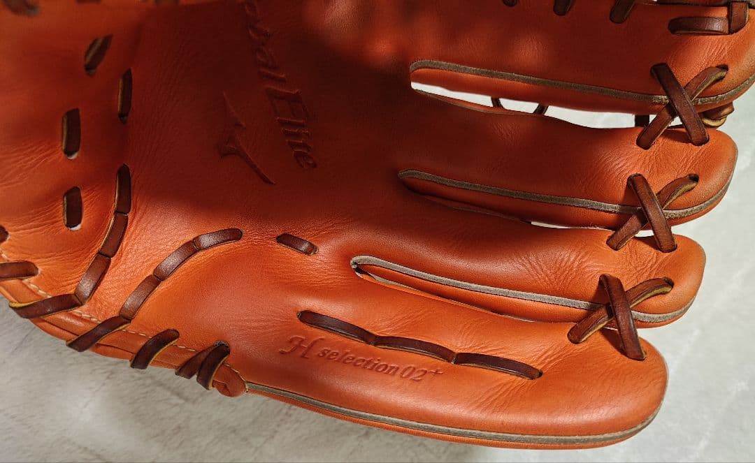ミズノ 硬式グローブ オレンジ