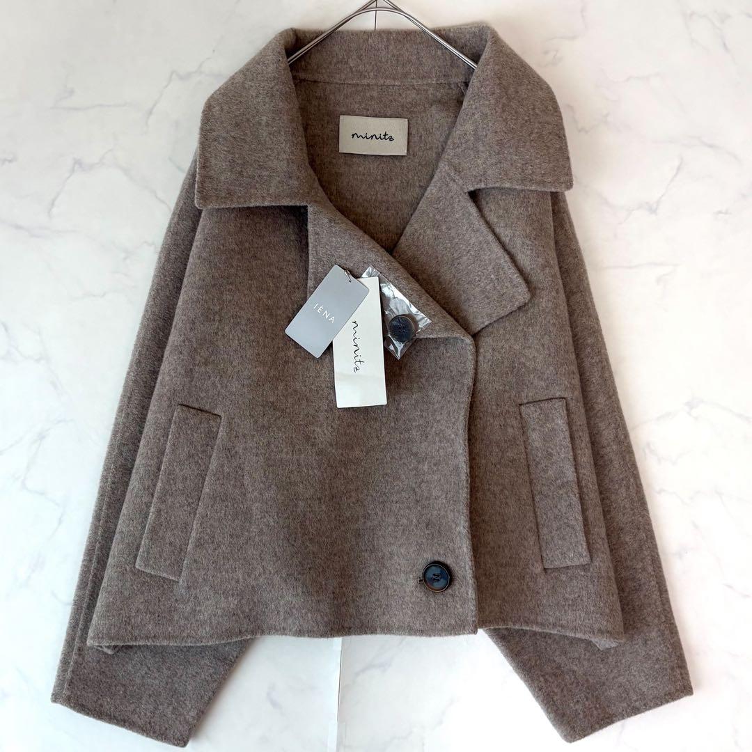 23AW✨️未使用級　ミニッツ　ショートコート　ウールリバー仕立て　モカベージュ