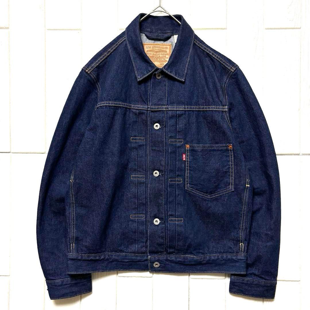 美品 LEVI'S 濃紺 デニムジャケット 1st 大戦モデル 復刻 赤耳 S