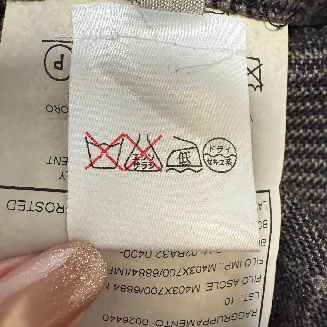 BOGLIOLI ウール チェック テーラードジャケット　50