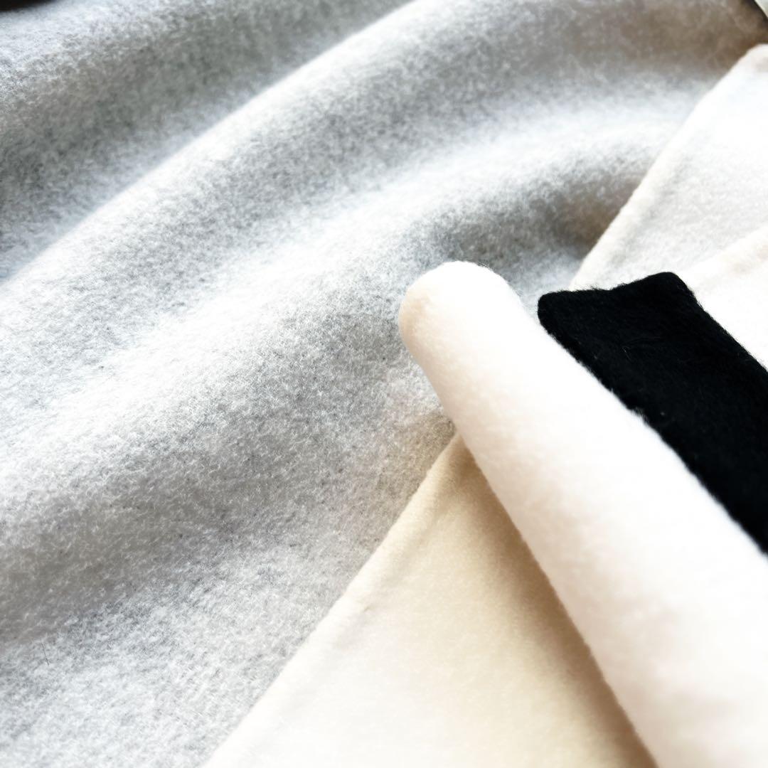 美品　FENDIフェンディ フォックス　ファー　カシミヤ ダブルフェイス　コート