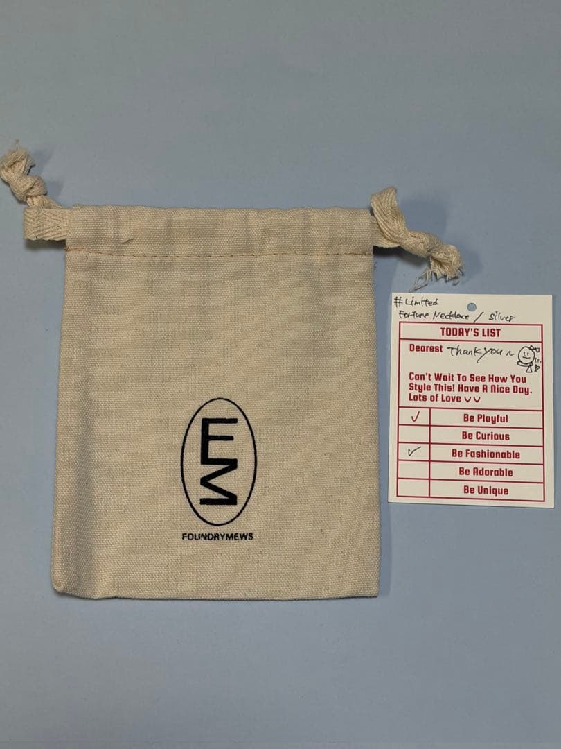 foundry mews ファウンドリーミューズ　ネックレス(新品未使用)
