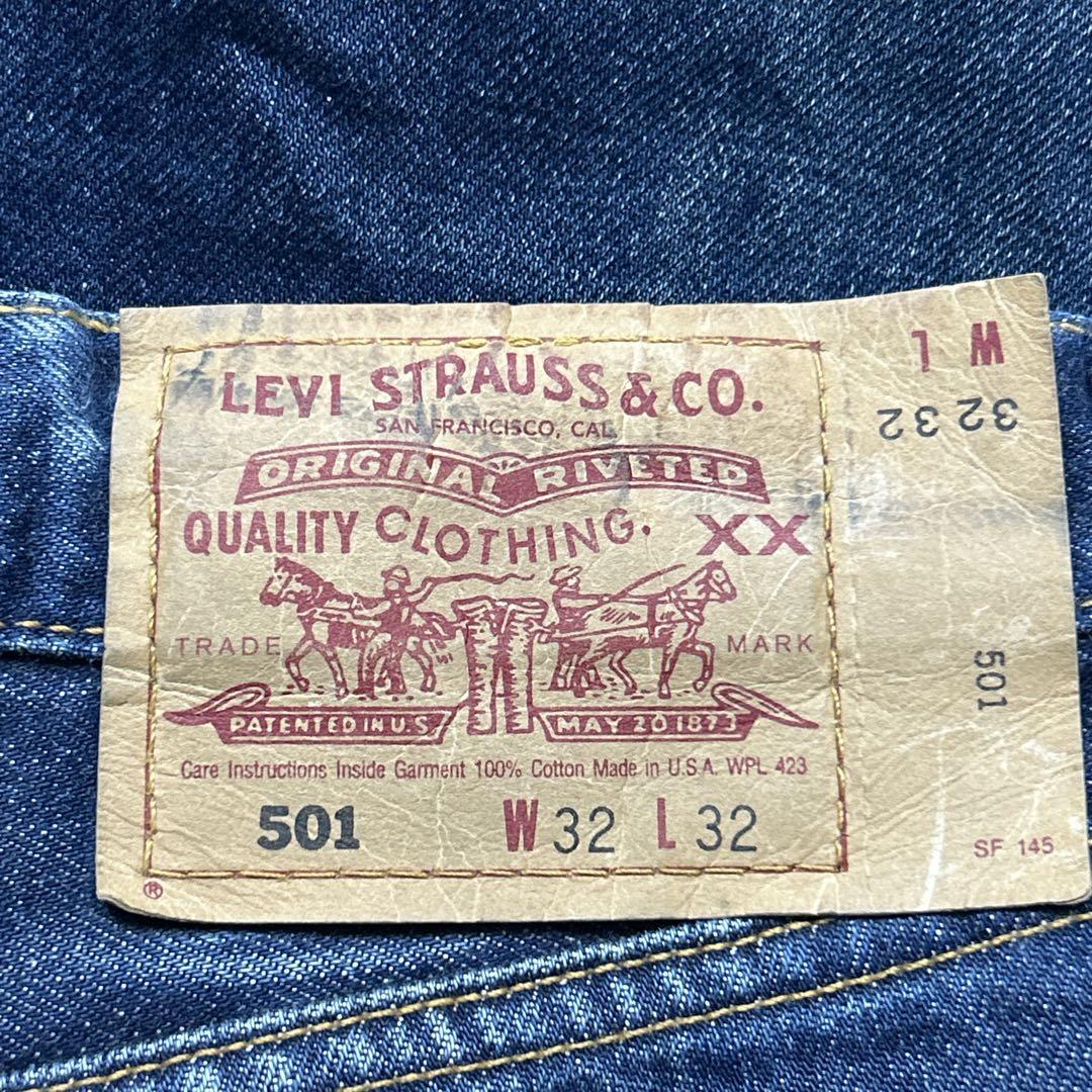 90s-00s 最終期 リーバイス 501 USA製 濃紺 ボタン裏553