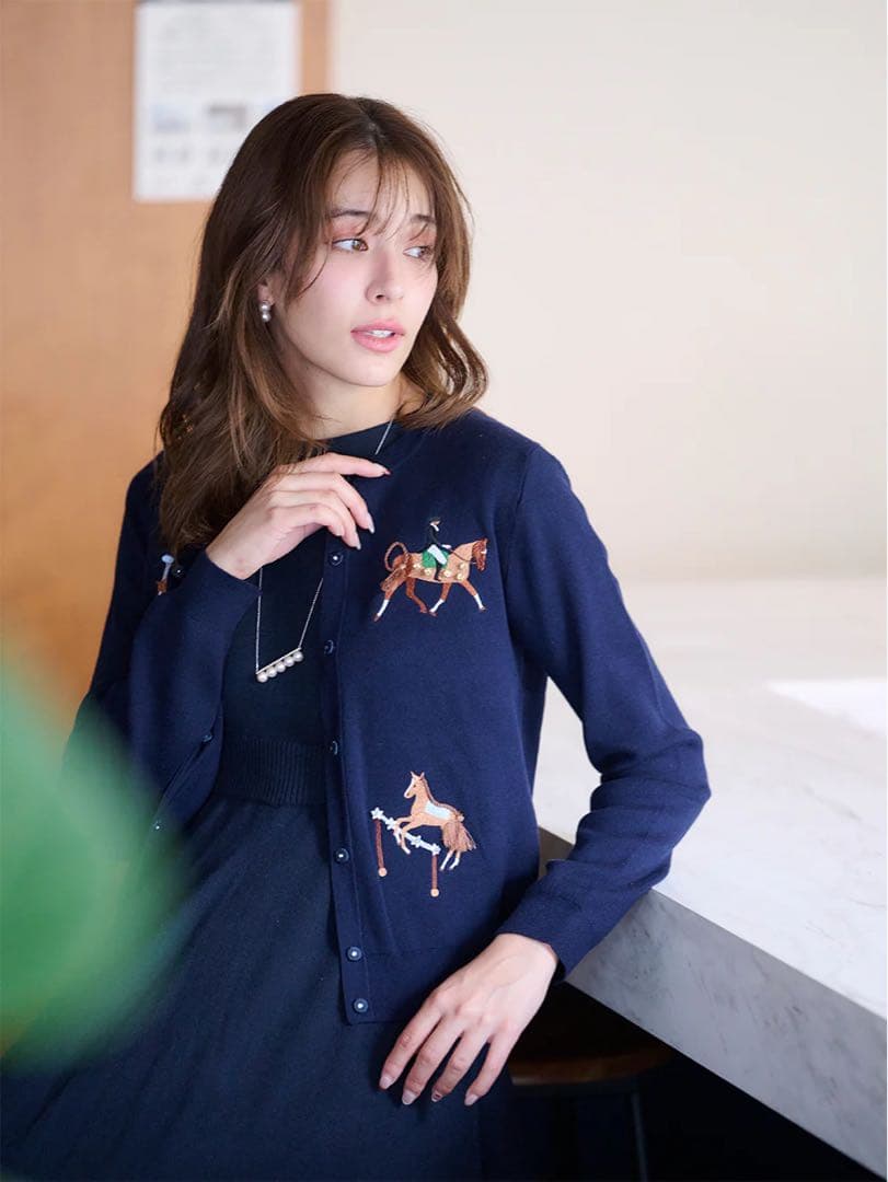 chesty チェスティ ハッピーホースカーディガン グリーン 限定カラー 完売