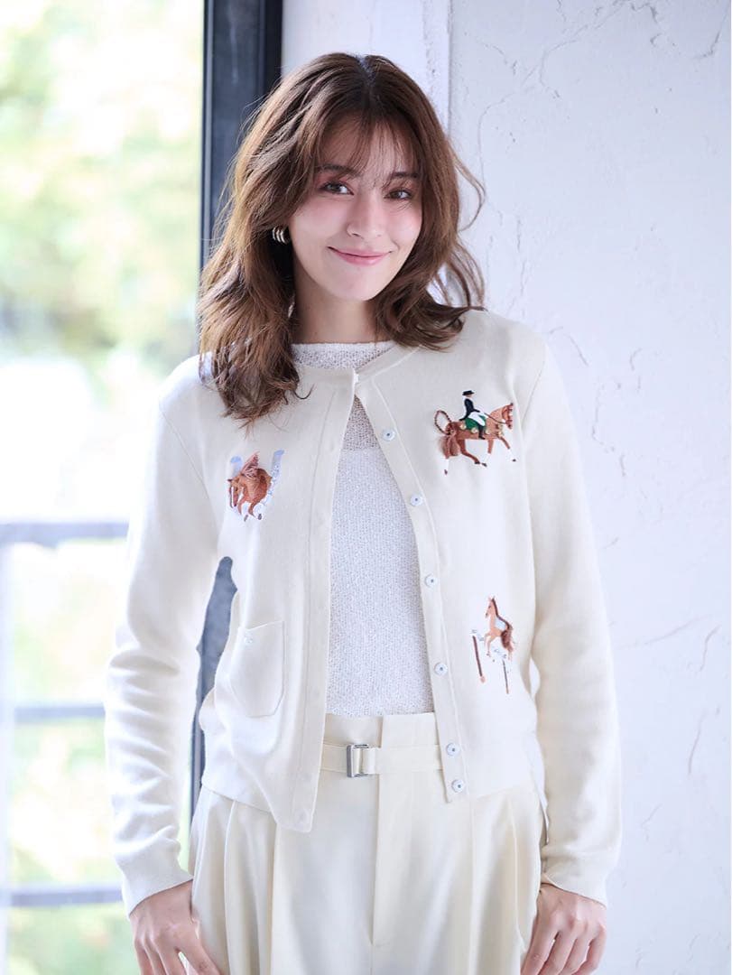 chesty チェスティ ハッピーホースカーディガン グリーン 限定カラー 完売