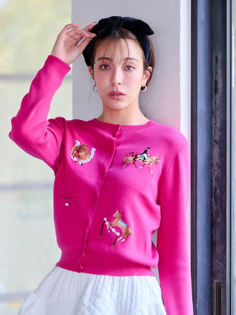 chesty チェスティ ハッピーホースカーディガン グリーン 限定カラー 完売