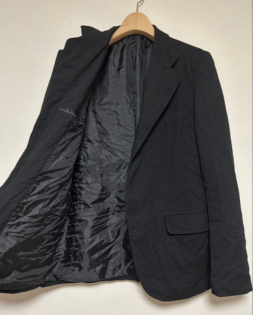 COMME des GARONS HOMME/縮絨テーラードジャケット/M/黒