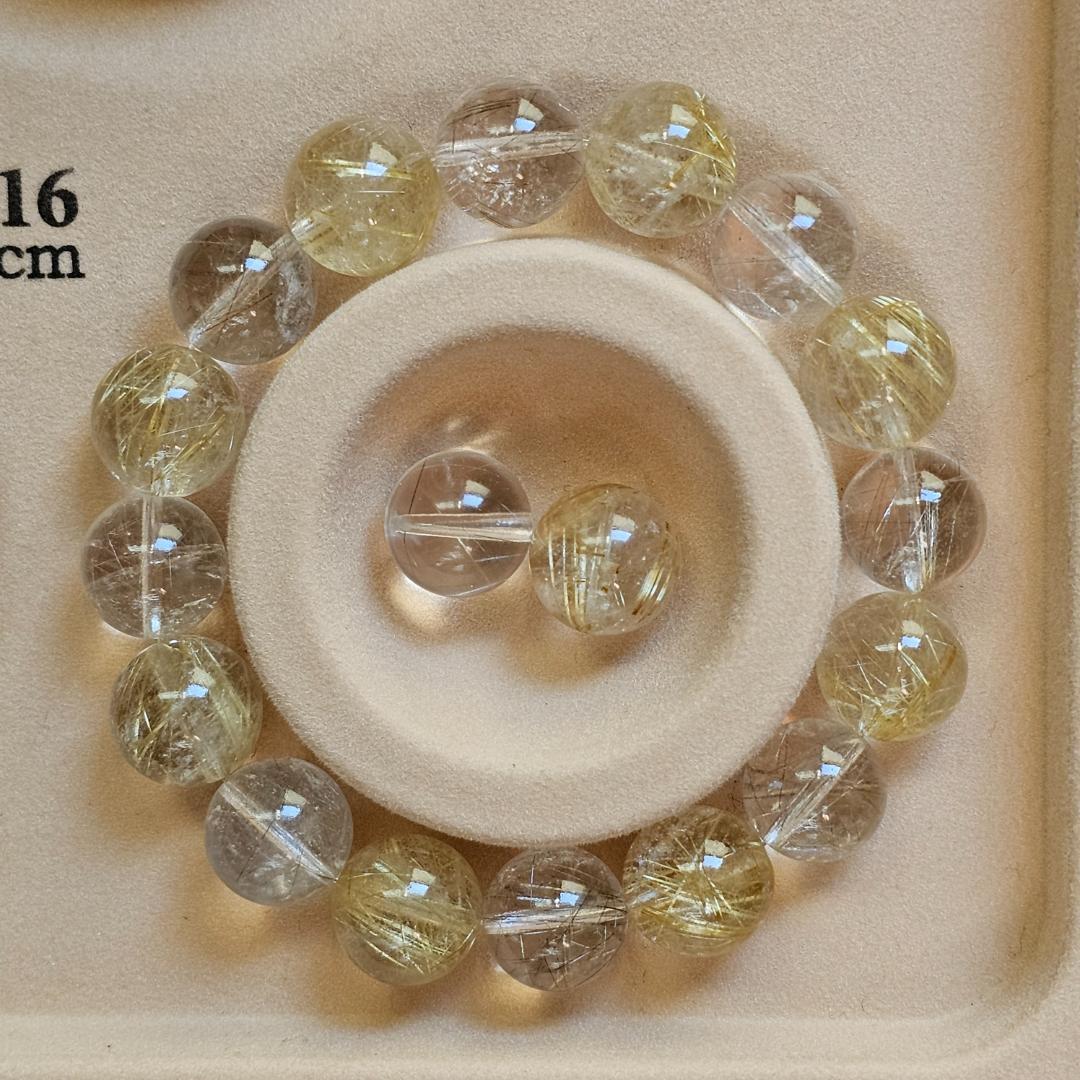 【ポリパ】サイズ約16.5cm ゴールドルチル シルバールチル