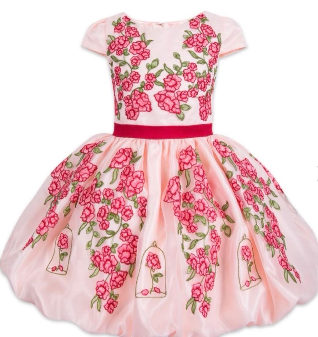 【美品】 完売品 美女と野獣 ベル ドレス 海外限定 120 プリンセス　発表会