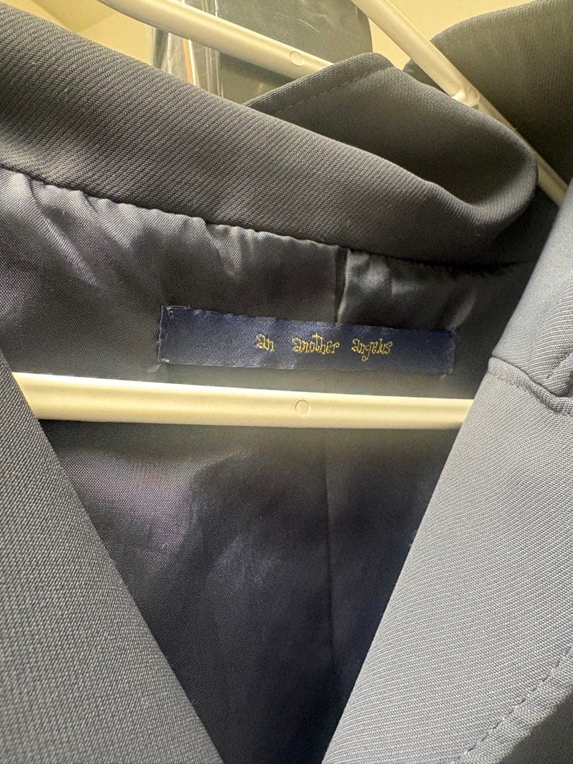 F.i.n.t ベルト付きウールライク開衿ジレワンピース