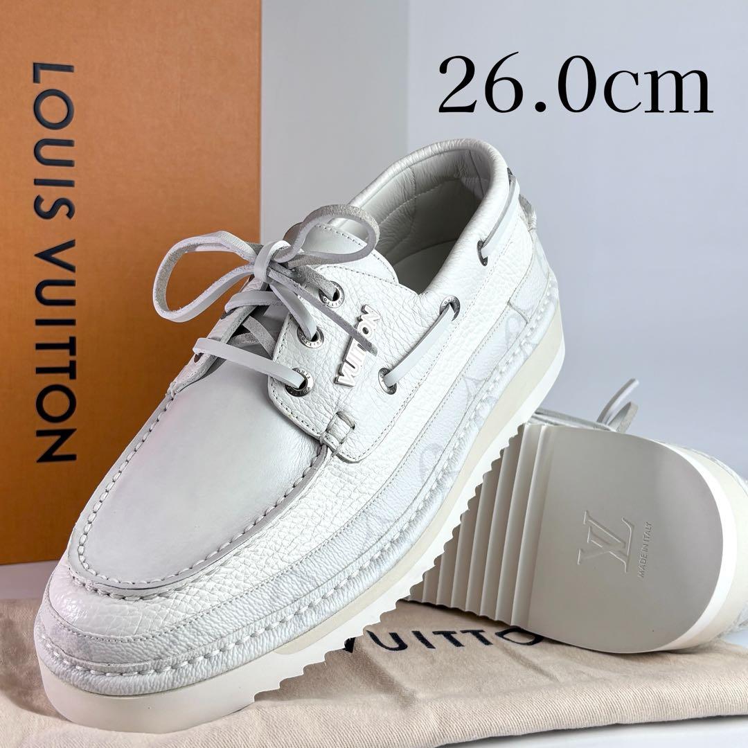 【新品同様】 ルイヴィトン デッキシューズ モノグラム レザー 箱 保存袋付き