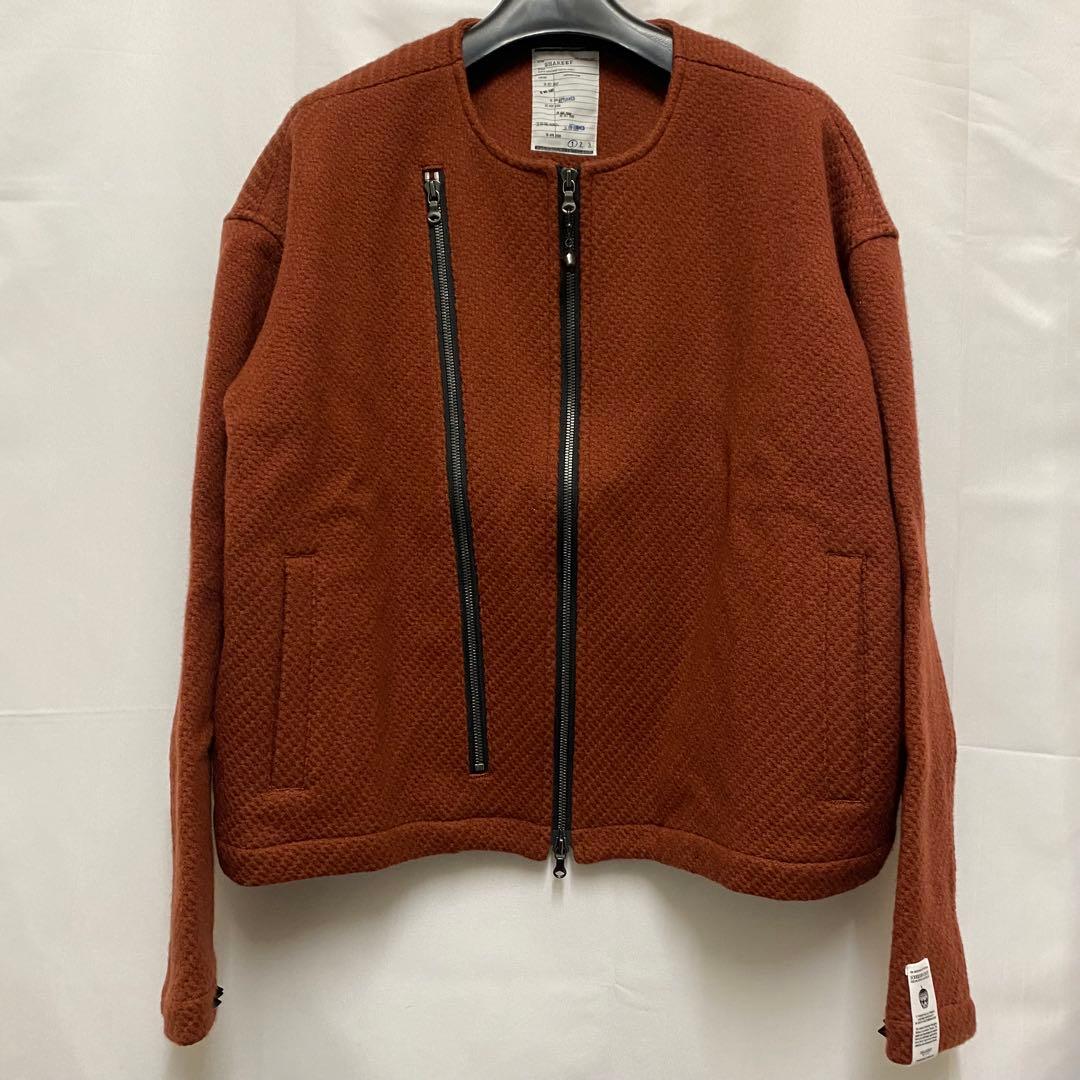 ジャケット・アウター shareef DOBBY MELTON NO-COLLAR BLOUSON