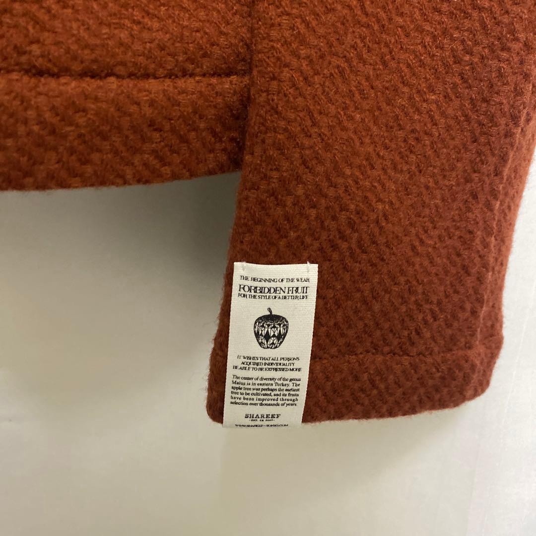 ジャケット・アウター shareef DOBBY MELTON NO-COLLAR BLOUSON