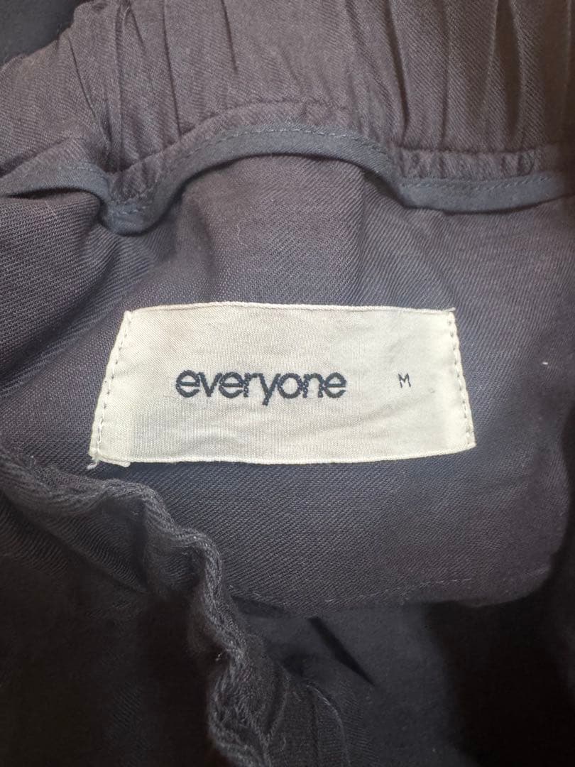 everyone belted easy pants navy Mサイズ