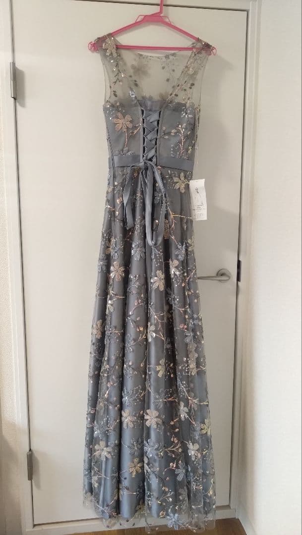 ドレスルームアミ ドレス　ブルーグレー＊スパンコール＊演奏会など