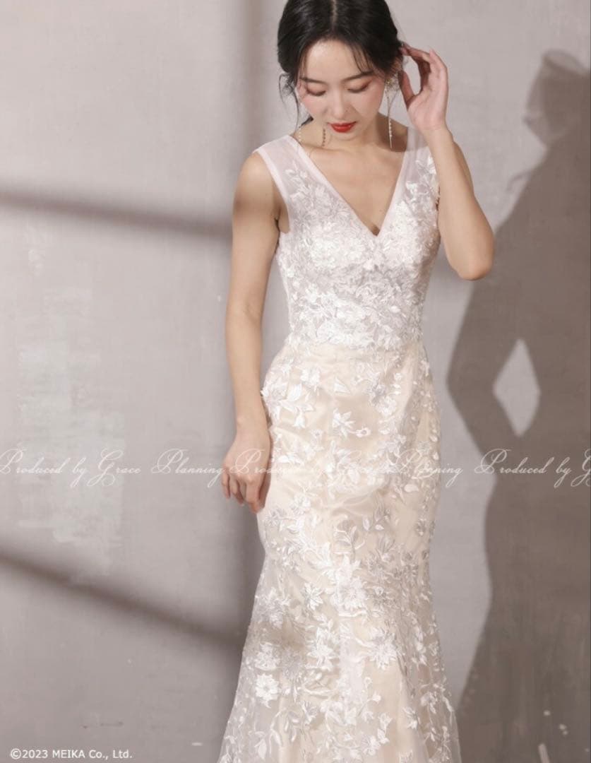 picoco　グレースシトラス　ソフトマーメイドドレス　ベージュ　7号