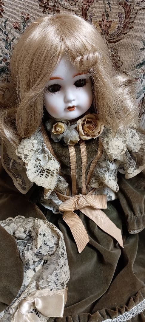 H68【ビスクドール】約60cm カマー&ラインハルト　CD103　スリープアイ