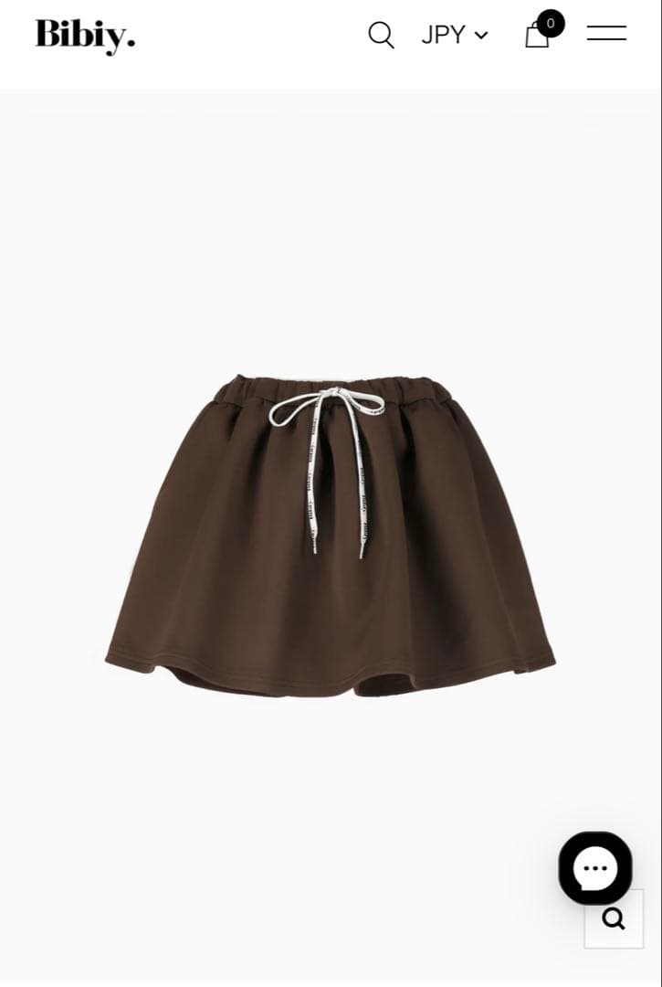 スカート Bibiy. NELLY MINI SKIRT Brown