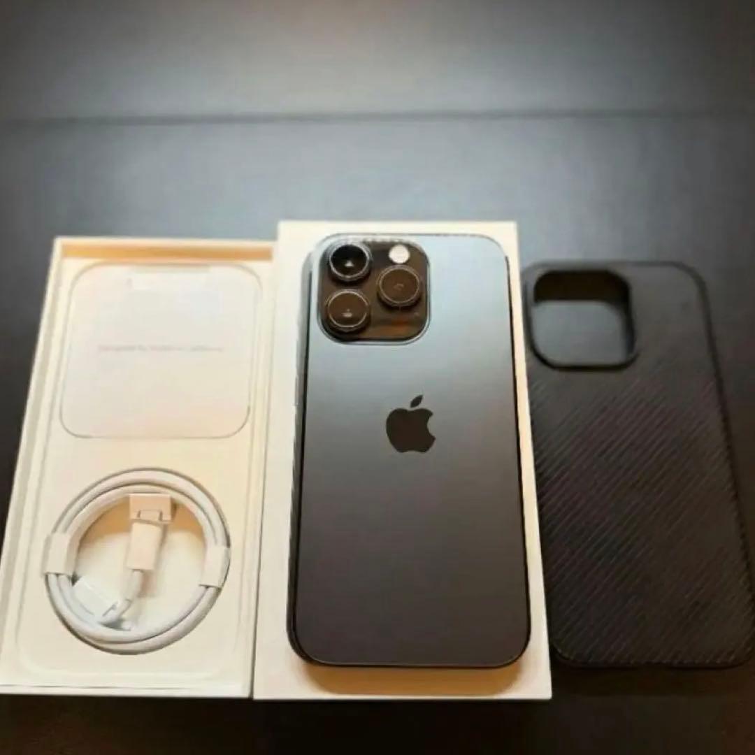 【良品/ケース付】iPhone 14 Pro 256GB SIMフリー ブラック