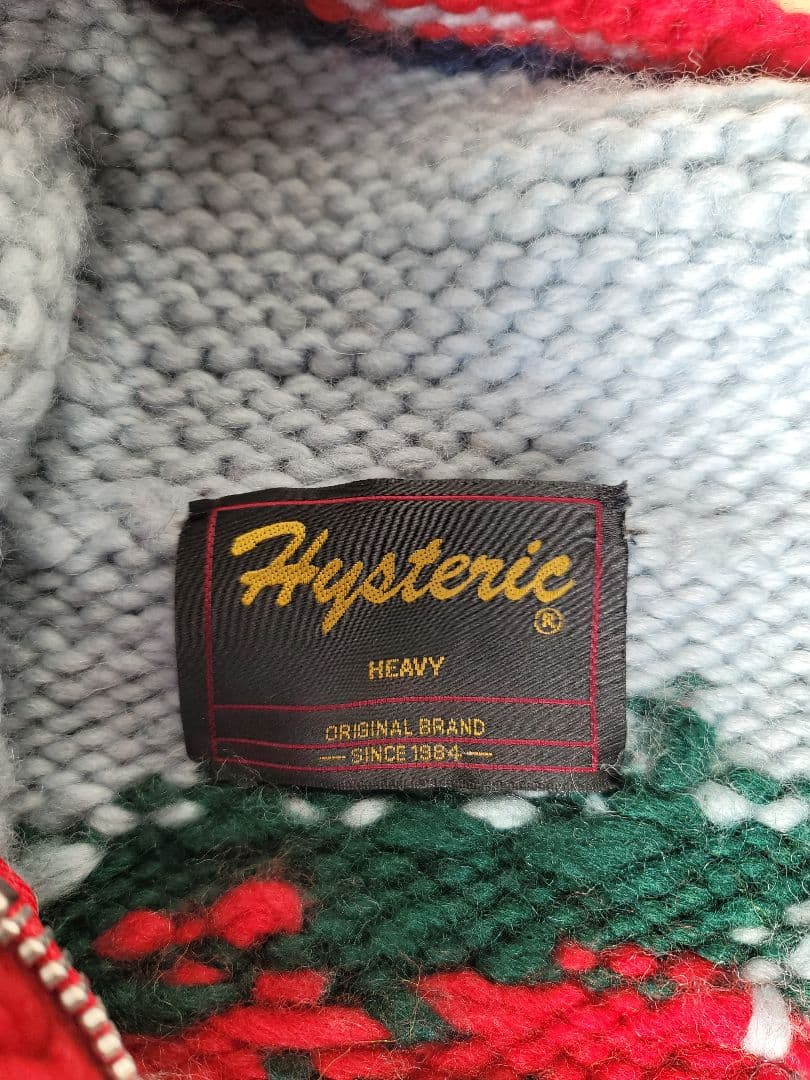 ヒステリックグラマー カウチンニット ヘビーウェイト トマトバード