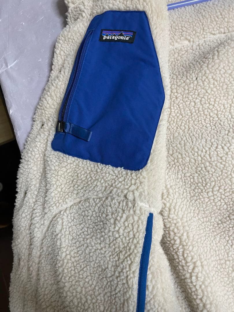 patagonia ダウンベスト Sサイズ 青/ネイビー