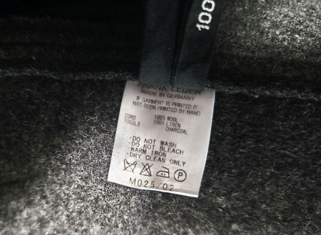 フランクリーダー　ヘビーローデンウール ダッフルコート　М　チャコールグレー