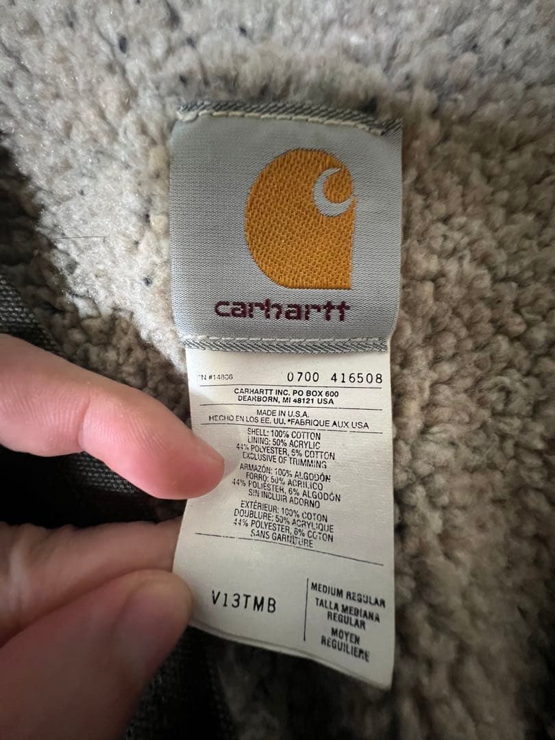 Carhartt メンズ ダウンベスト & ダンガリーパンツ セット