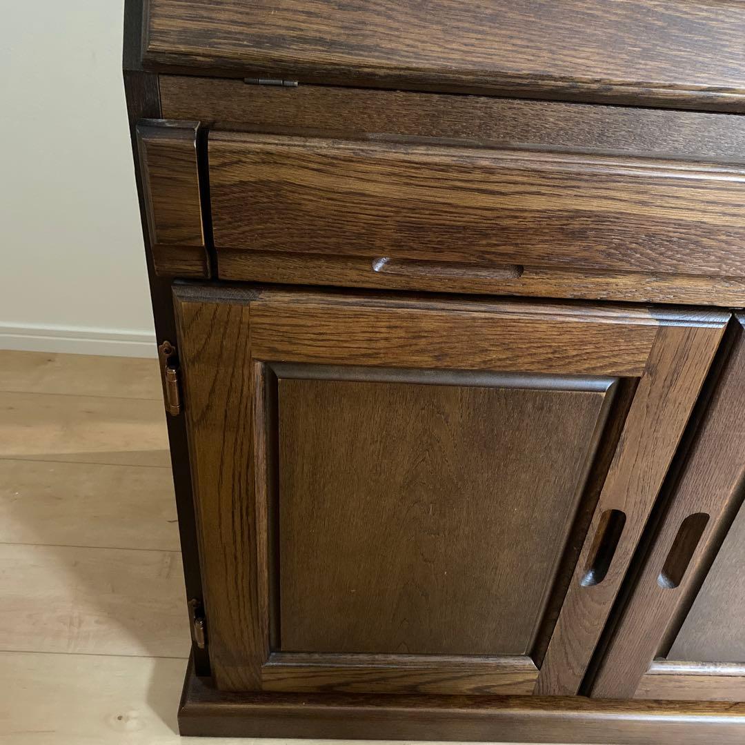 北海道 大雪木工 クローバー30 ライティングビューロー 学習机