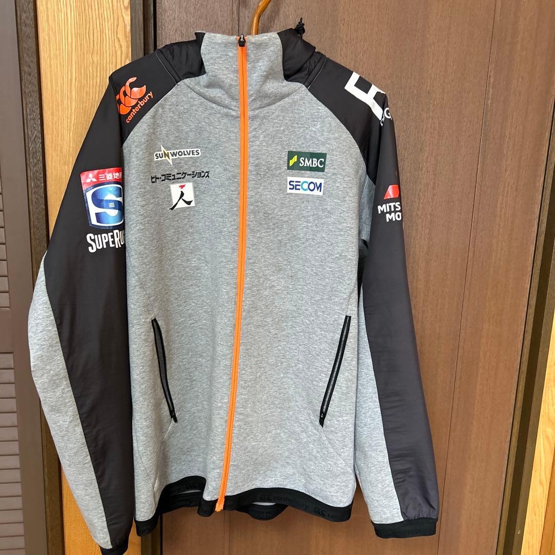 超値下げ‼️カンタベリー！スーパーラグビーロゴ入り！スウェット素材ジャンバー4L