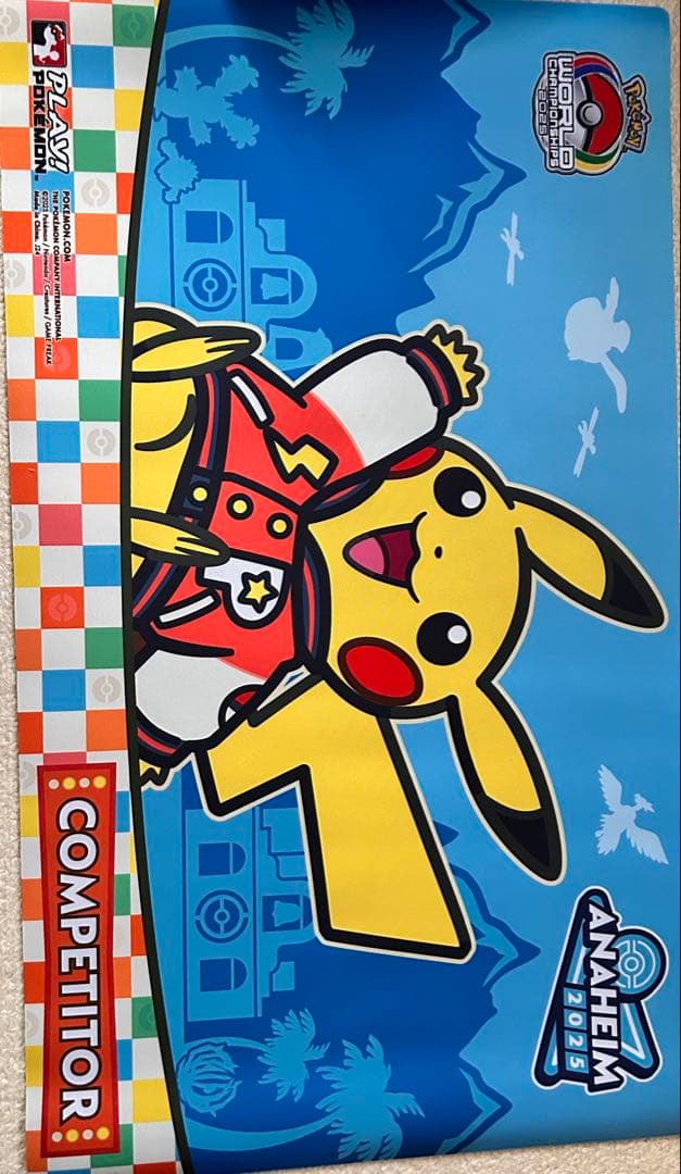 ポケモンwcs2025 アナハイム ピカチュウ プレイマット