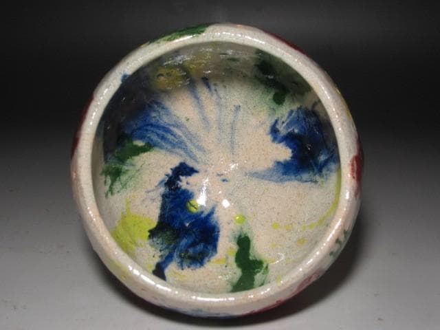 【セール】☆　出口王仁三郎　耀碗茶碗　復古　流石の一品です☆y525