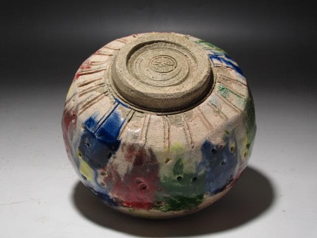 【セール】☆　出口王仁三郎　耀碗茶碗　復古　流石の一品です☆y525