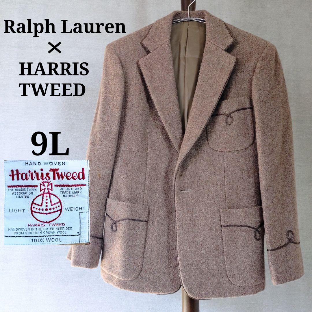 【希少品】ラルフローレン　ハリスツイード　ジャケット　リボン