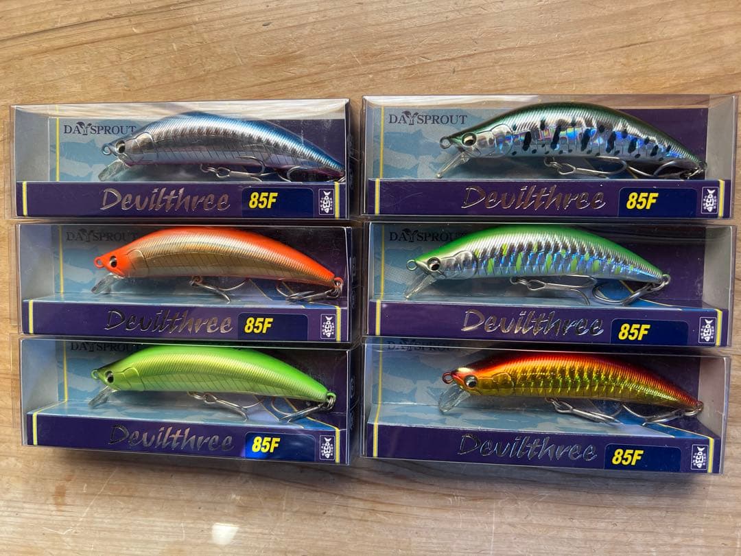 サクラマスルアー デビルスリー85F 6個セット