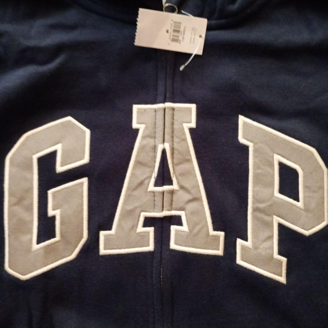 GAP ネイビー パーカー M　フロントジップ　ジップアップ　ギャップ