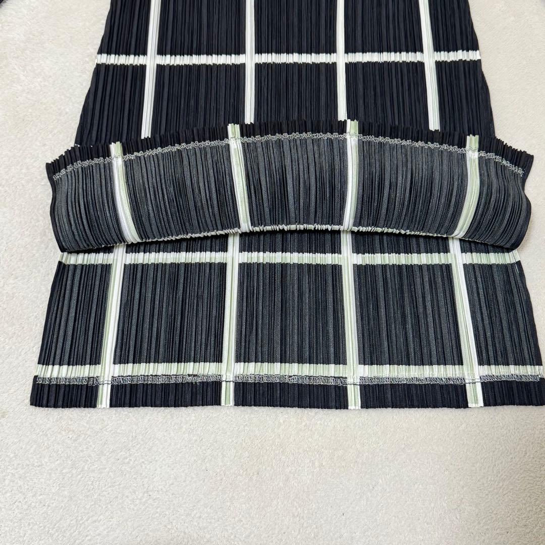 極美品✨PLEATS PLEASE チュニック　長袖　黒　白　Lサイズ
