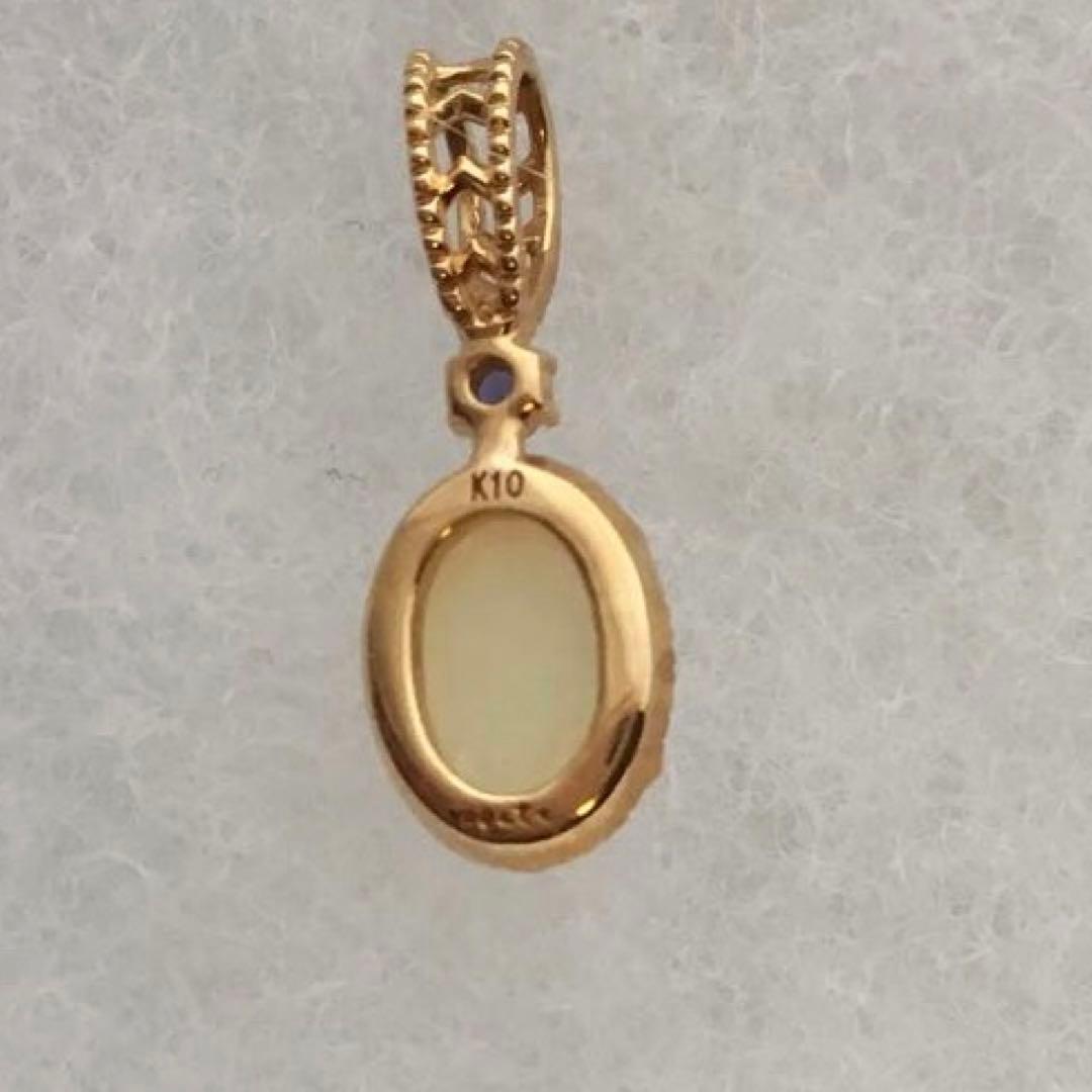 agete アガット K10 オパール アイオライト　ペンダントトップ