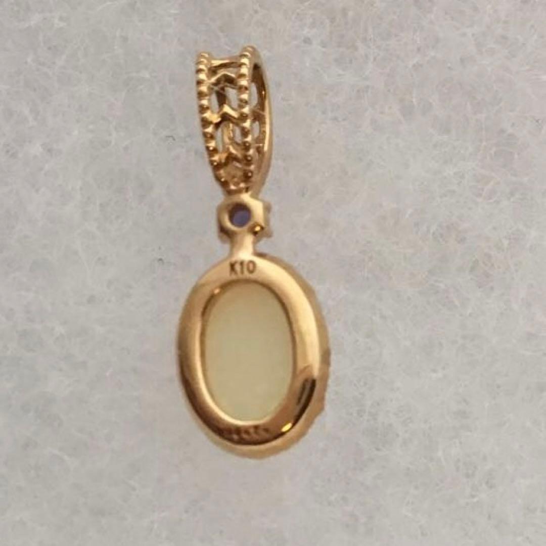 agete アガット K10 オパール アイオライト　ペンダントトップ