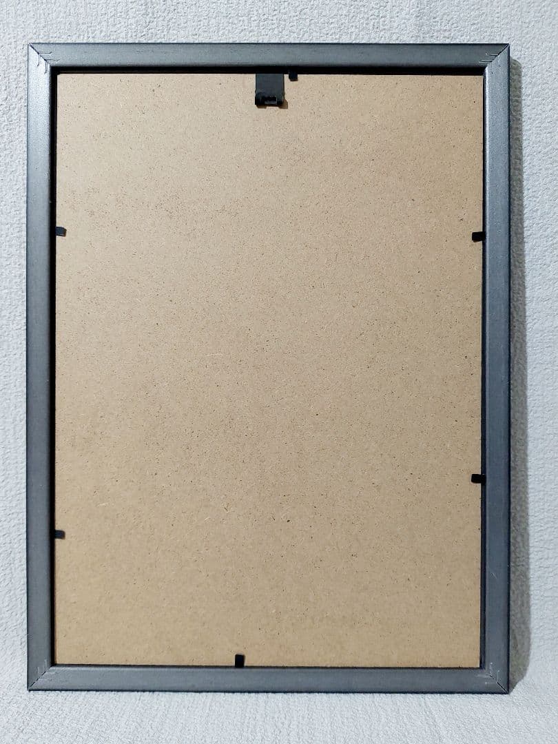 ★モダンアート★現代アート　抽象画　モノクロ　インテリア　原画　A4　フレーム付