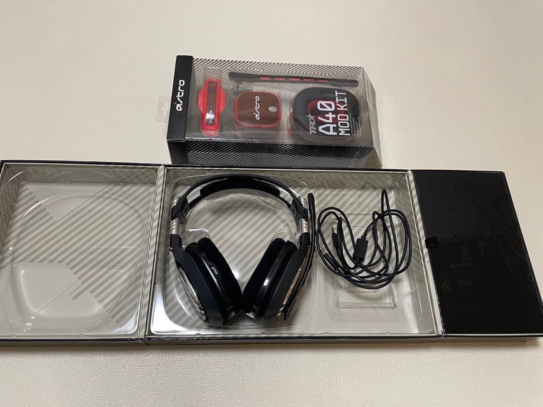 astro A40 ゲーミングヘッドセット MOD KIT付き