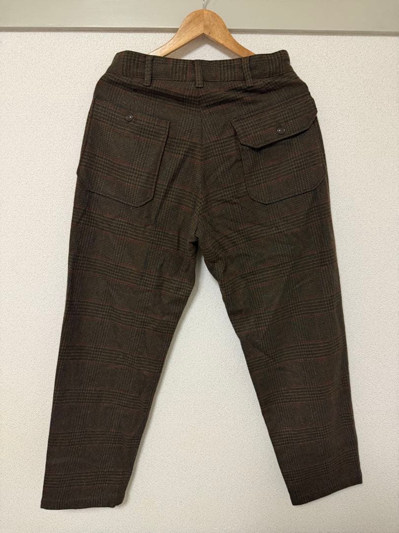 エンジニアードガーメンツ　EG ウール　トラウザー　チェック　XS ボトム　古着