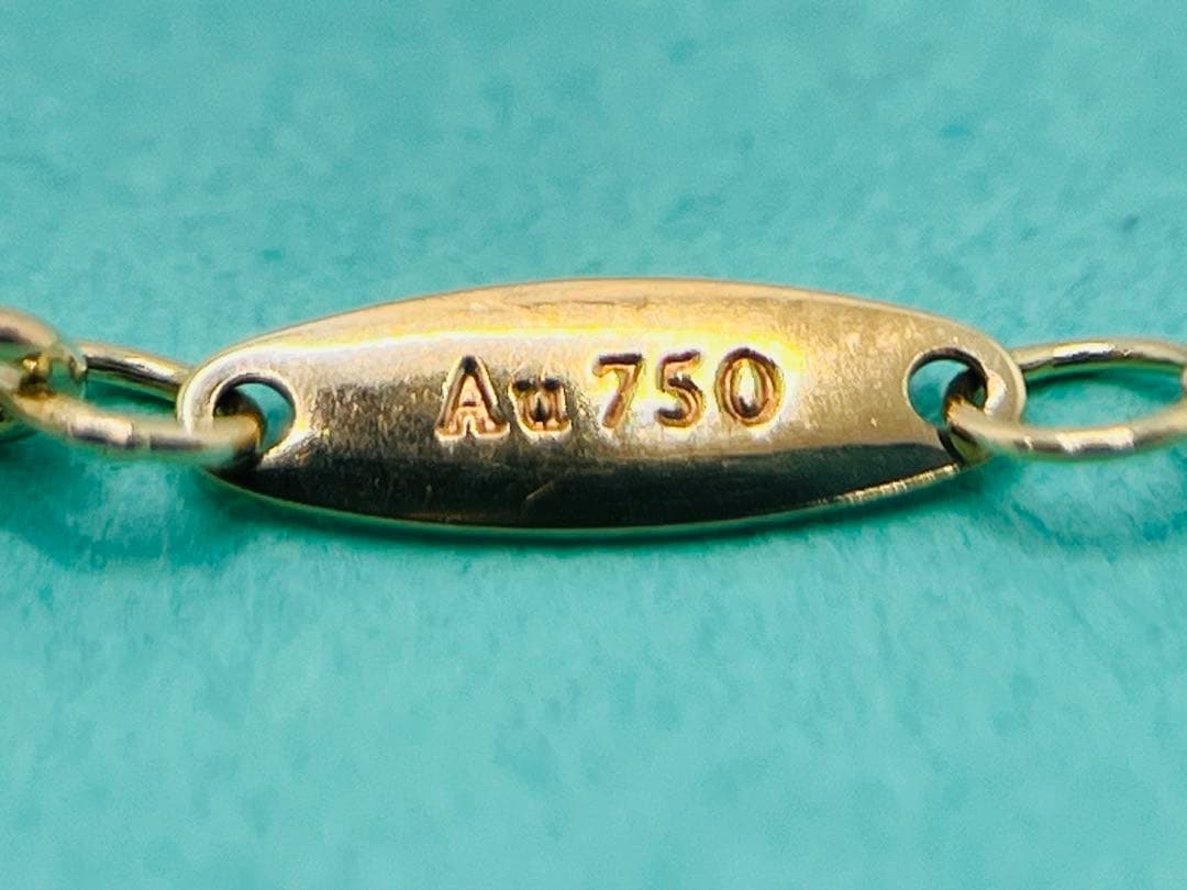 c614 美品　ティファニー　オープンハート　ネックレス　750 ゴールドK18