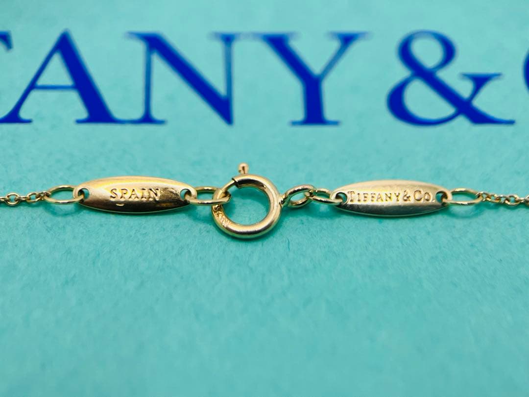 c614 美品　ティファニー　オープンハート　ネックレス　750 ゴールドK18